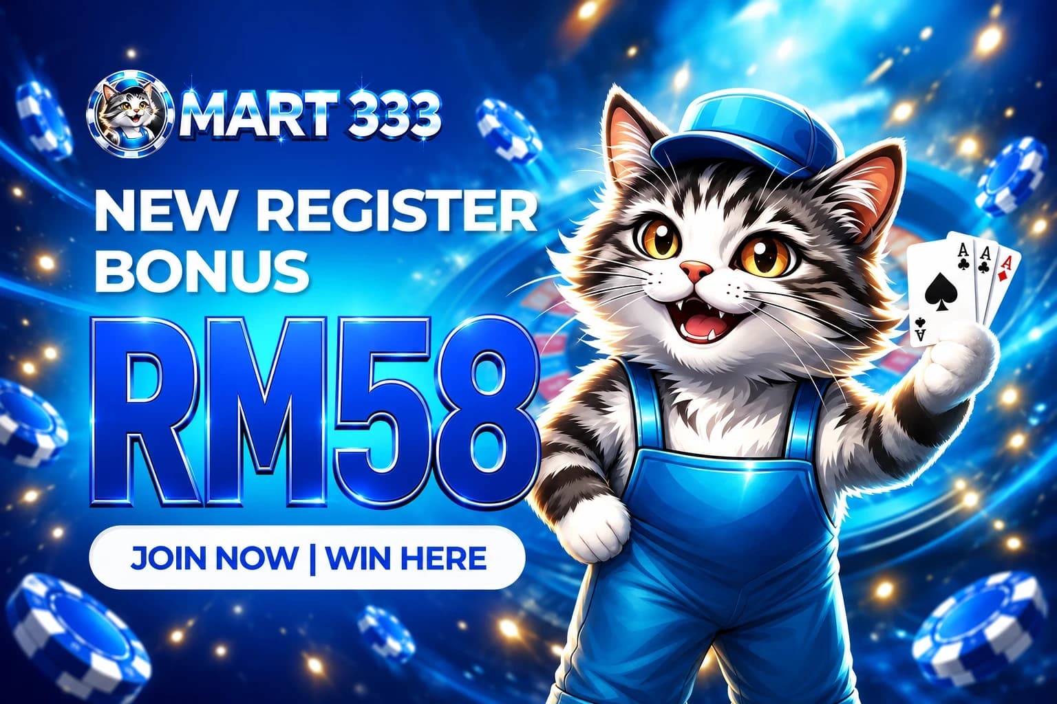 MART333 RM58 new register free credit bonus